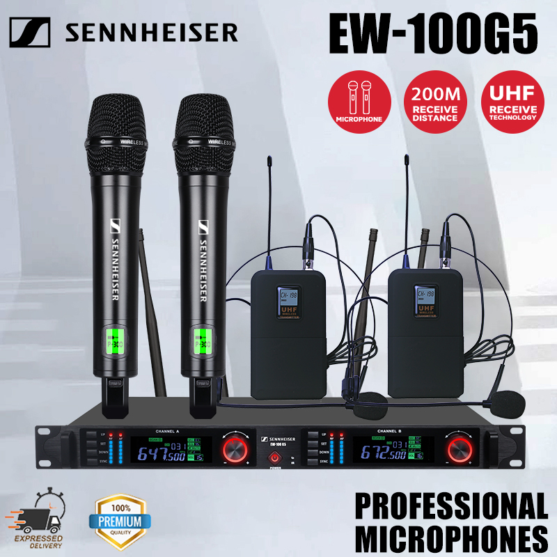 thumbnail image 2 of Maxhanest 2-Pack UHF Antennas With BNC For Sennheiser Evolution EW100/300 G3 Series Receivers. Black, Condenser, For Live Performance. 2 of 4