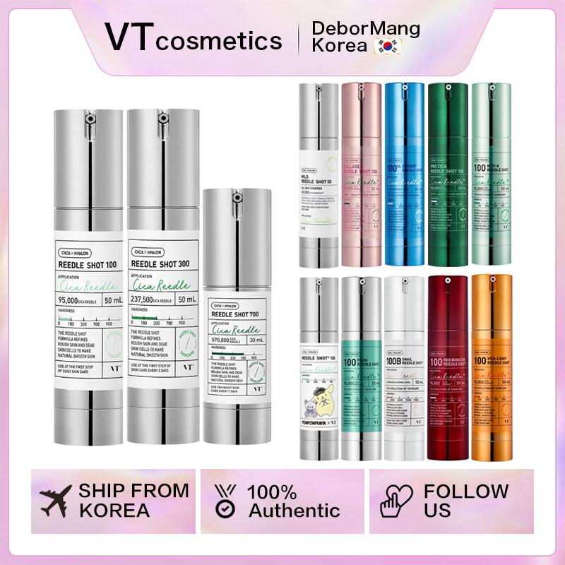 VT Reedle Shot Serum 100/300/700 | Pro Cica | Collagen | Vita Light | Hydrop | Red Booster | Reedle Shot Elasticity care, Anti-Aging, Skin Turn-Over Improvement, Skin Booster VT Cosmetics