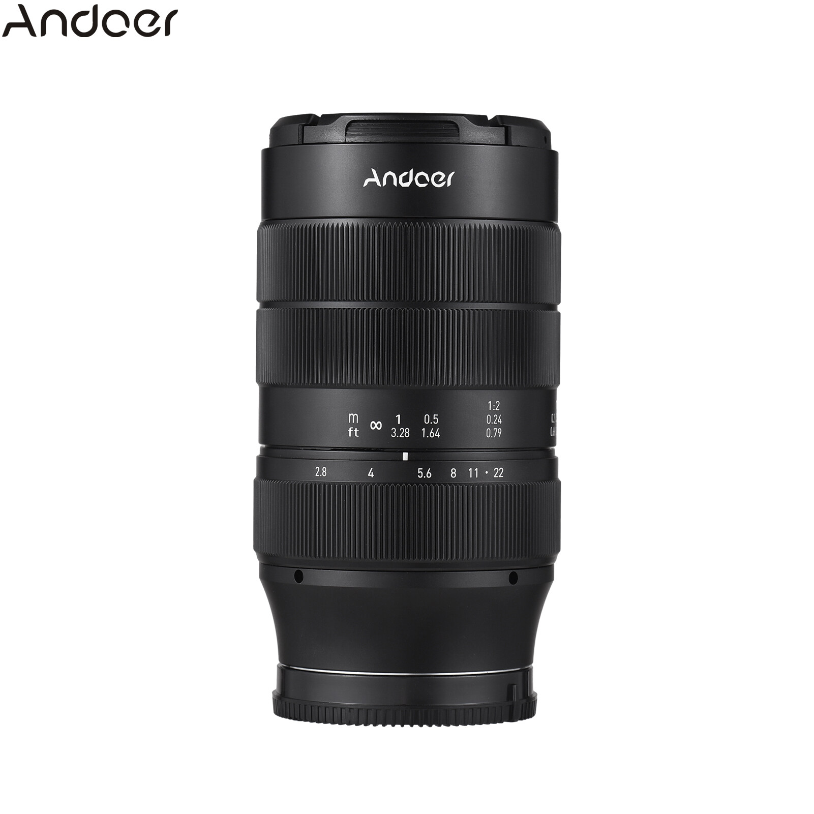 Andoer 60mm Fixed Focus Camera Lens Full Frame Camera Prime Lens F2.8 Large Aperture Manual Focus 2X Magnification with RF-Mount 7 Groups 10 Elements Compatible with Canon EOS/R/RP/R5/R6/R7 RF-Mount Mirrorless Cameras ราคา 16,202 บาท*ส่งฟรี