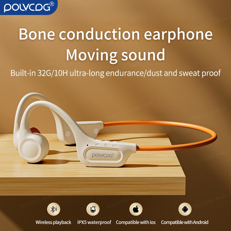 POLVCDG X15 Bone Conduction Headset Wireless Earbuds Bluetooth Earphone IPX6 Waterproof Earbuds Professional Sports Headphones Cycling Headphones Suitable For Outdoor Activities Openrun