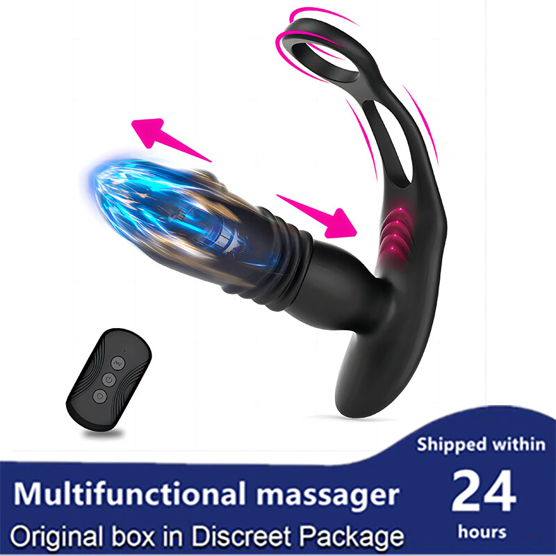 3 in1 remote control vibrator retractable Dildo underwear men's prostate  massage stimulator buttock plug can wear men's sex toy Dildo vibrator men