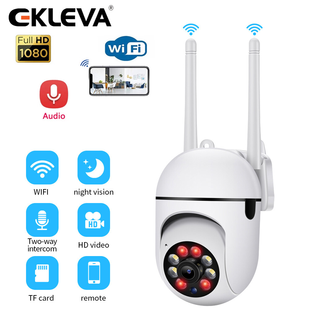 EKLEVA Full HD1080P IP Camera Outdoor WiFi Home Security Camera Wireless Surveillance WiFi Two Way Audio IP Video Night Vision Camara Cam