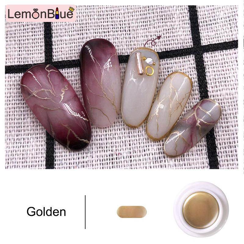Gambar LemonBlue 1 Pcs Metallic Glitter Nail Art Liner Gel Polish Drawing Manicure Varnish Nail Art Decoration
