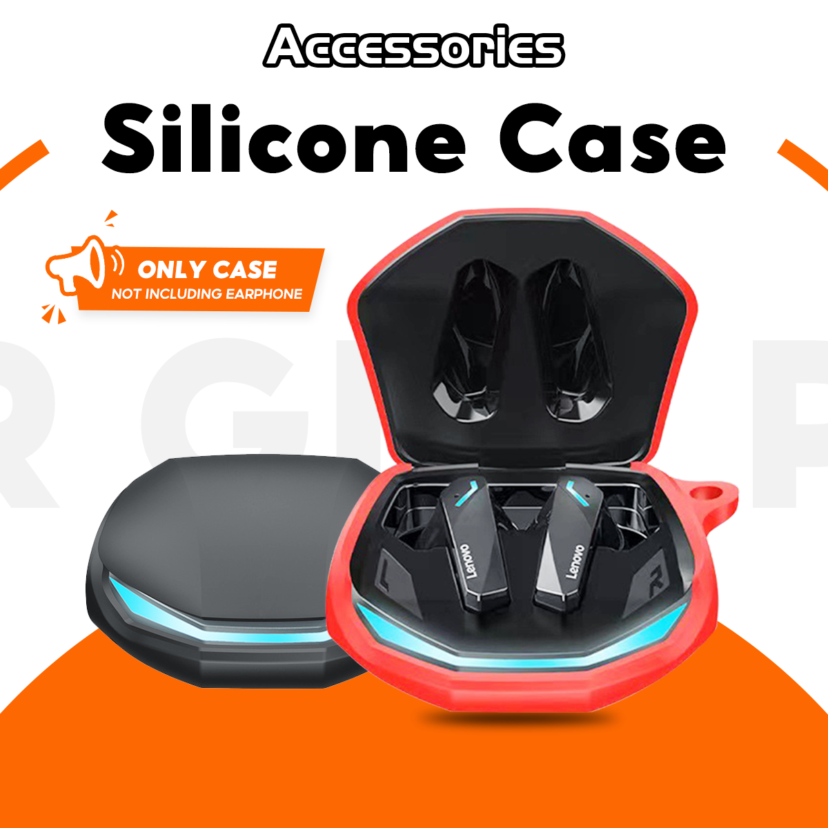 Silicone Case for Lenovo GM2 PRO Earphone Shock-absorbing Drop-proof Bluetooth earphones Protective Case ราคา 70 บาท*ส่งฟรี