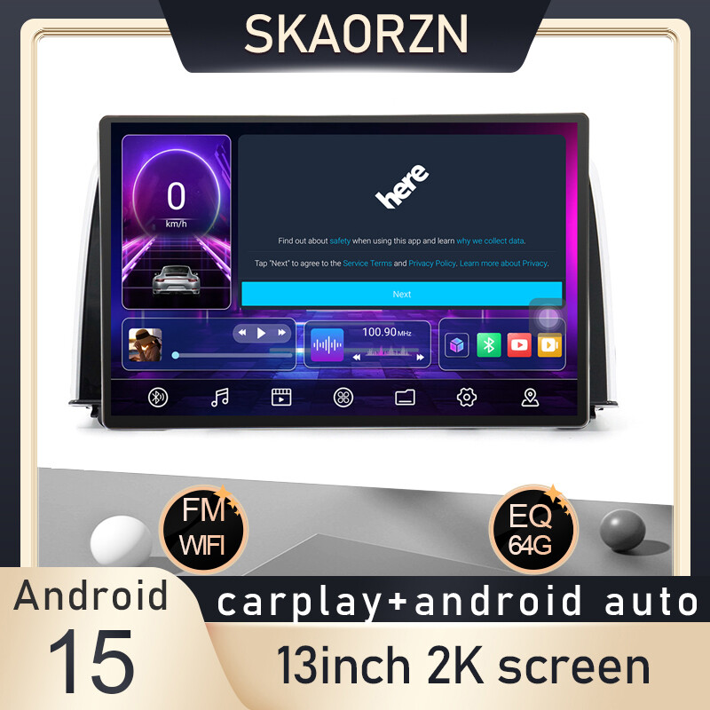 Skaorzn 13inch 6+64GB for honda crv 2017-2020 android15 2k qled 2000x1200p support 360camera 2din car android headunit stereo fm bluetooth carplay android auto steering control rear view t133 ราคา 6,358 บาท*ส่งฟรี