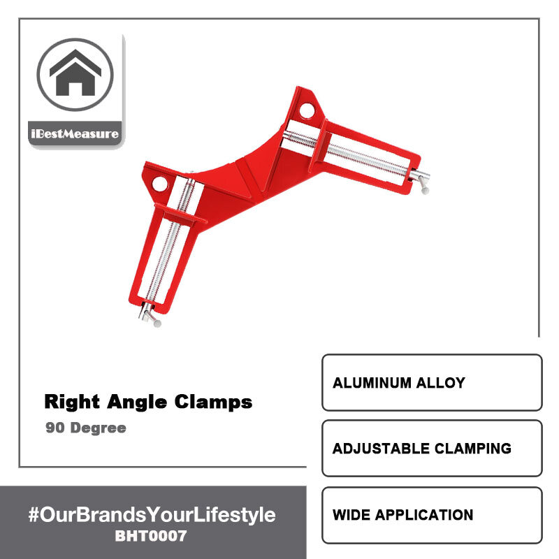iBestMeasure Kẹp Góc, Kẹp Góc 90 Độ, Giá Đỡ Khung Tranh Đa Năng, Dụng Cụ Cầm Tay Chế Biến Gỗ