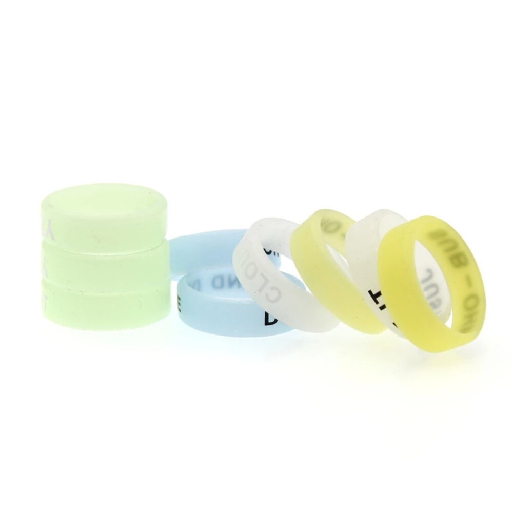 Vòng Tròn Phát Sáng 22MM Vòng Chống Trượt Silicon Huỳnh Quang Vòng Trang Trí Vòng Lưới Lực Vòng Buộc Miễn Phí Tay Cầm Bằng Silicon