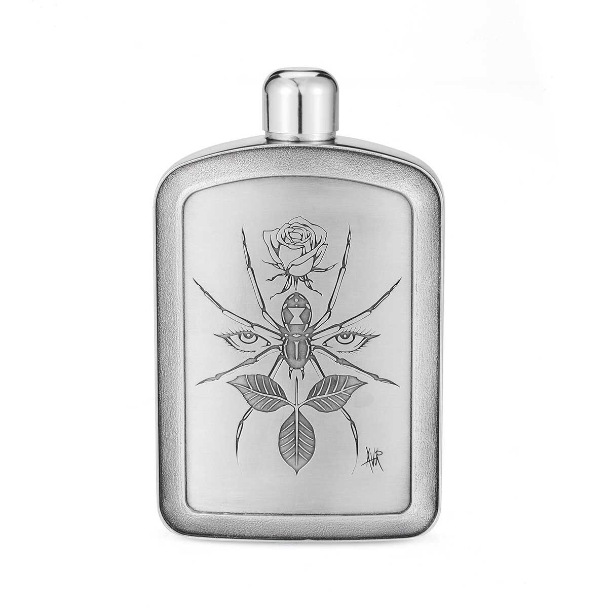Gambar Royal Selangor Ink Collection Pewter Limited Edition Vu Noir Spider Hip Flask Gift