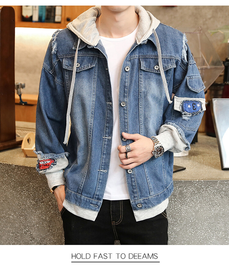 ripped jeans and coat