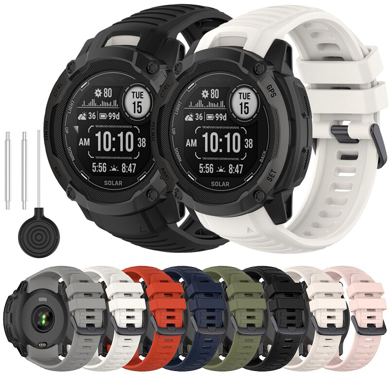 Dây đeo tương thích với Garmin Instinct 2X/Instinct 2X Đồng hồ thông minh năng lượng mặt trời thể th