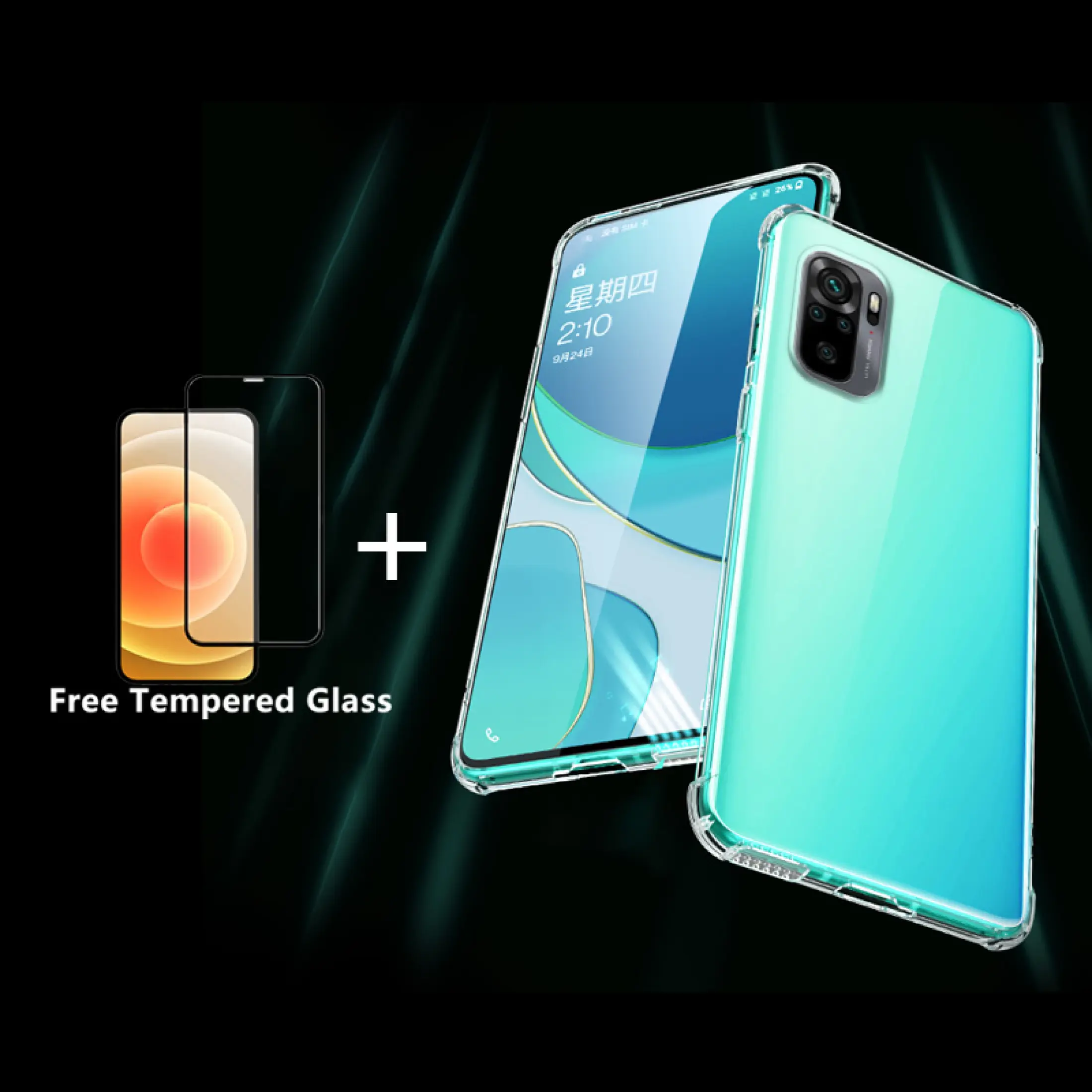 Casing Xiaomi Poco F3 Pro Pelindung Hp 2in1 Transparan Jernih Lembut Gratis Penutup Penuh Kaca Layar Film Xiaomi Poco F3 Lazada Indonesia