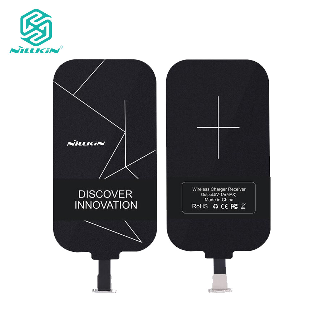 Nillkin là mới nhất QI sạc không dây Receiver Patch Module Chip sạc không dây Receiver Adapter Lightning Micro Type-C cho iPhone 6 6s 7 Plus