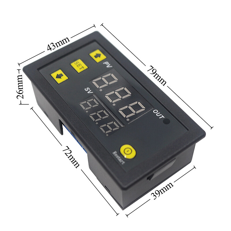 W1411 AC 110V 220V DC 12V 10A LED Digital Temperature Controller Smart Thermostat DC 12V Thermometer Control Switch W88 - 1420 - View #13