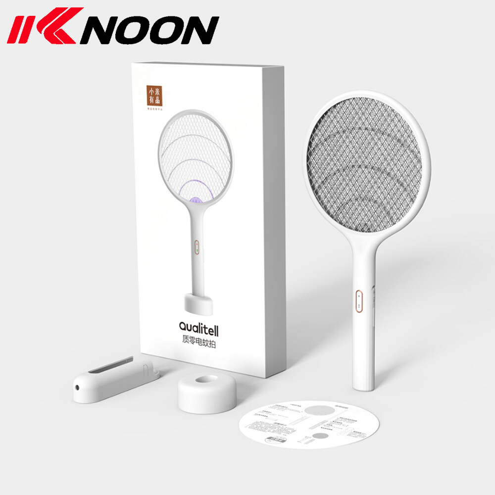 KKnoon Xiaomi Máy Đập Muỗi Điện Youpin Qualitell, Vỉ Đập Muỗi Ruồi Gia Đình, Vợt Diệt Muỗi Diệt Côn Trùng