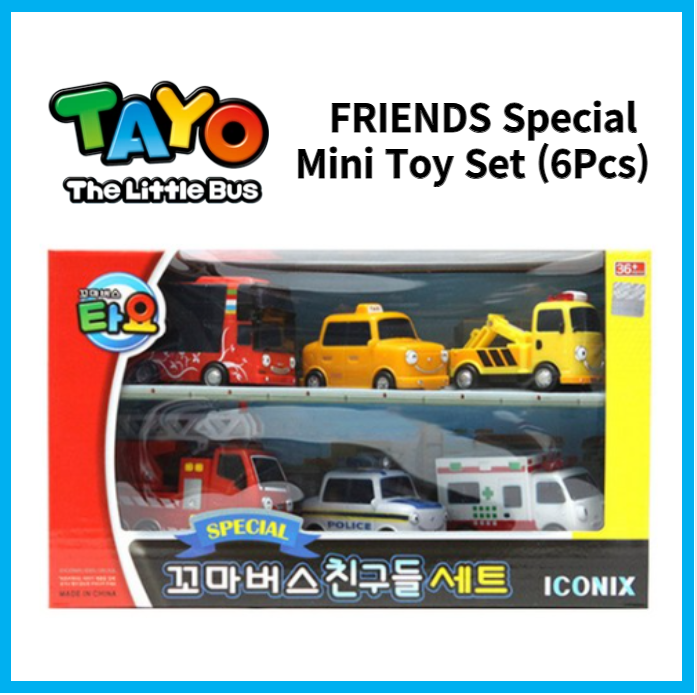Bộ đồ chơi mini đặc biệt dành cho bạn bè TAYO Korea 6 chiếc citu + Alice +