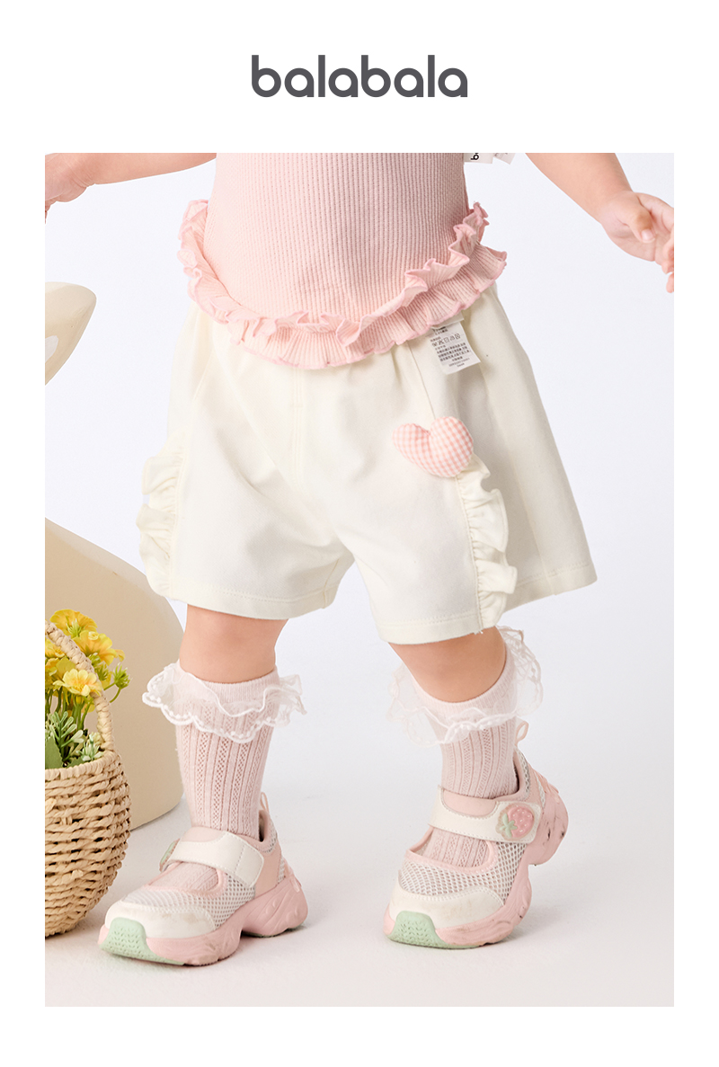 Pantalones cortos balabala para bebé niña, ropa de verano, cómodos y bonitos pantalones cortos a la moda