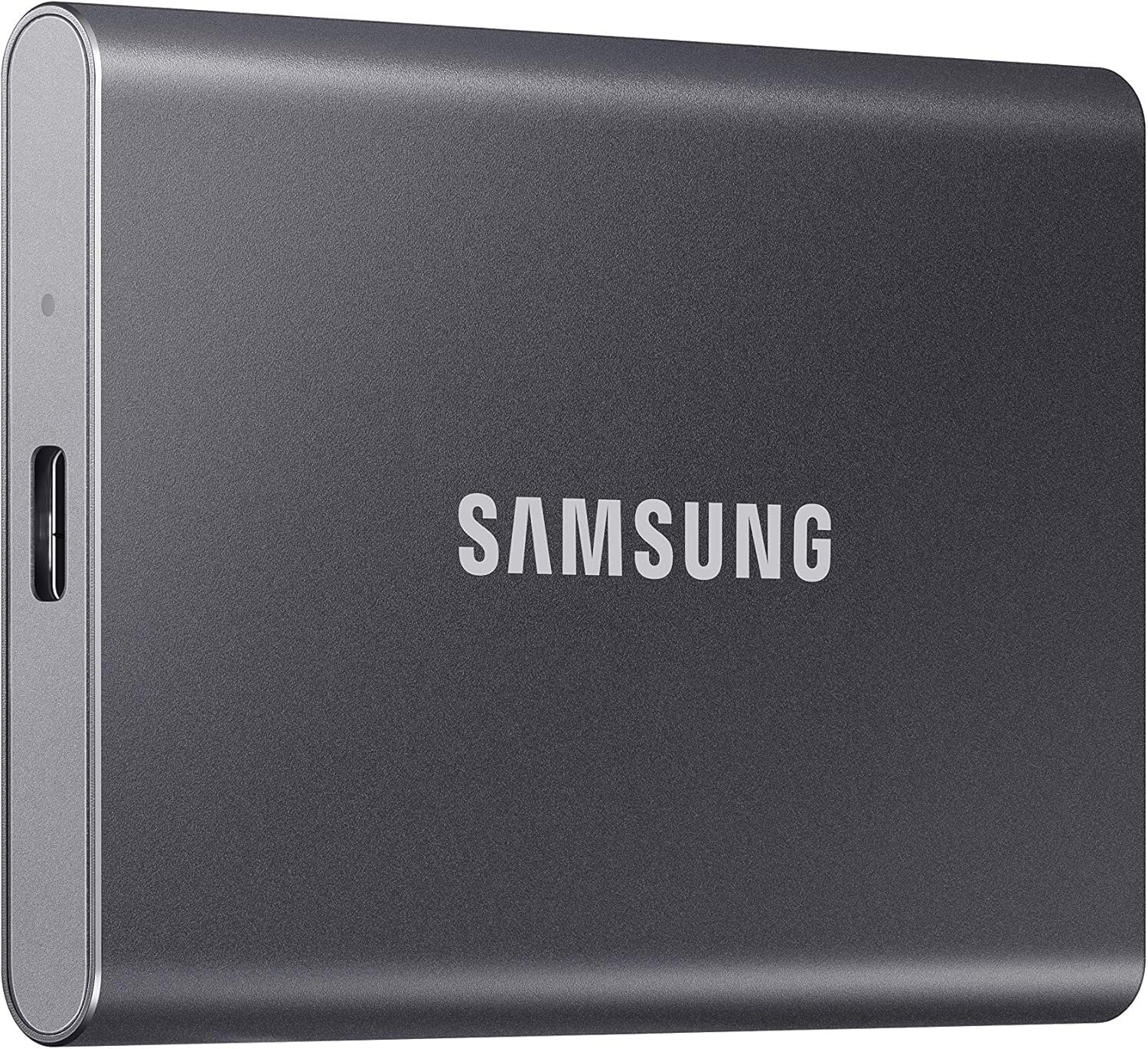 Samsung T7 2TB Portable SSD (MU-PC2T0T/AM, Gray) features USB 3.2 Gen 2 technology with read speeds up to 1,050MB/s