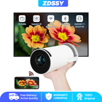 ZDSSY HY300 Pro 4K Mini Projector with WiFi and Bluetooth 180° Rotation and Auto Keystone Full HD 1080P Supported Short Throw Auto Keystone Smart Mobile Outdoor Movie Projector Android 11 OS Compatible with TV Stick/Windows/iOS/Android/HDMI/USB