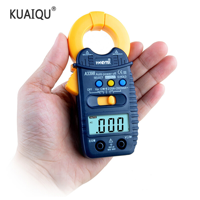 Chất lượng cao a3399 Kẹp Kỹ thuật số Đồng hồ vạn năng Tester hiện tại AC/DC điện áp kháng máy đo tần số điện dung detectio