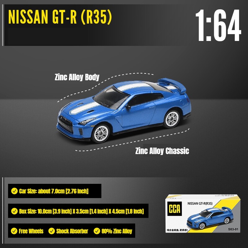 Cca 1/64 Chevrolet Camaro Ss Sedan mô hình thu nhỏ CCA MSZ 3 "hợp kim kẽm ô tô đồ chơi xe miễn phí b