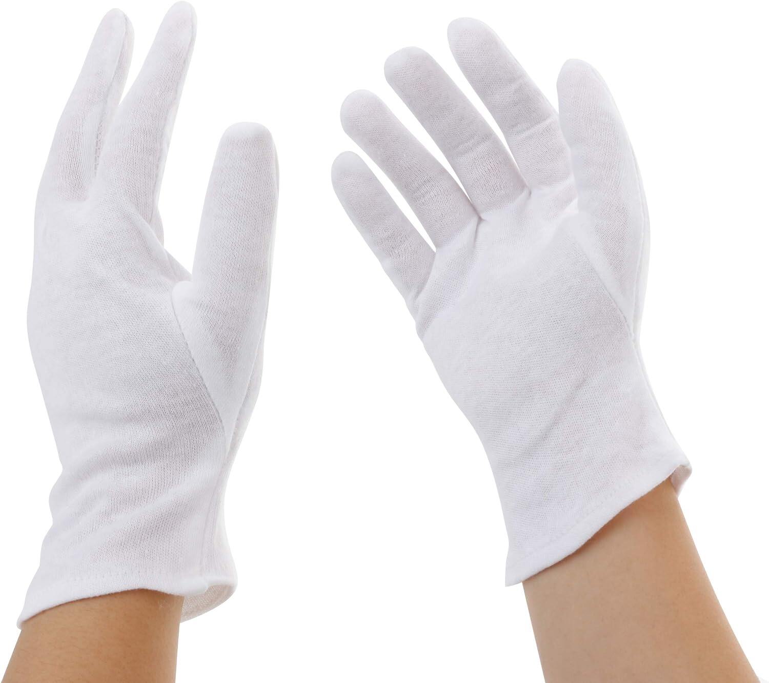 White Cotton Gloves| Cotton Gloves for Eczema| Cotton Gloves for