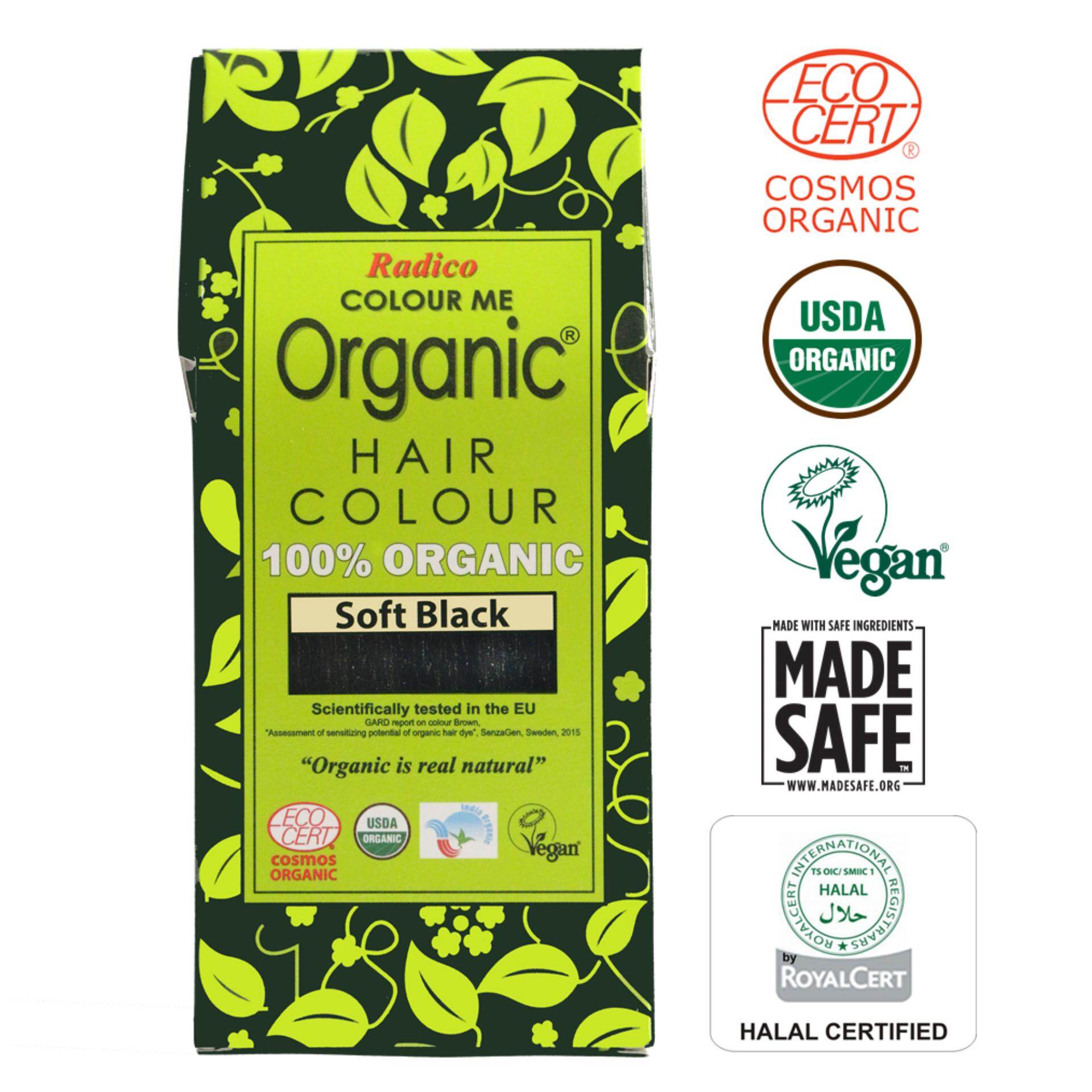 Gambar 100% CERTIFIED ORGANIC HAIR COLOUR ( SOFT BLACK )