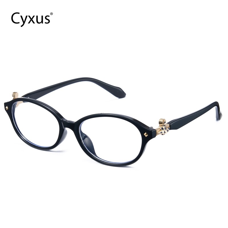 Cyxus Blue Light Blocking Glasses Oval Frame Korean Minimalist Style PC Material 8319 ราคา 592 บาท*ส่งฟรี