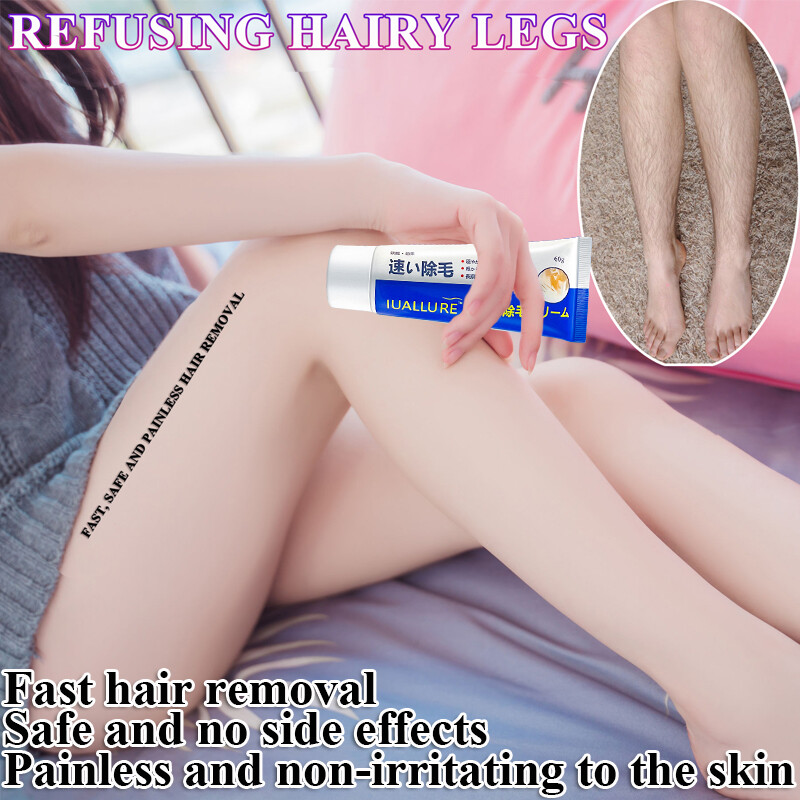 Gambar ?Malaysia Stock?Permanent hair removal cream Painless Depilatory Cream Fast hair removal Armpit Legs Arms Hair Removal Cream Private parts Hair removal Gentle Hair Removal Men Women Depilatory