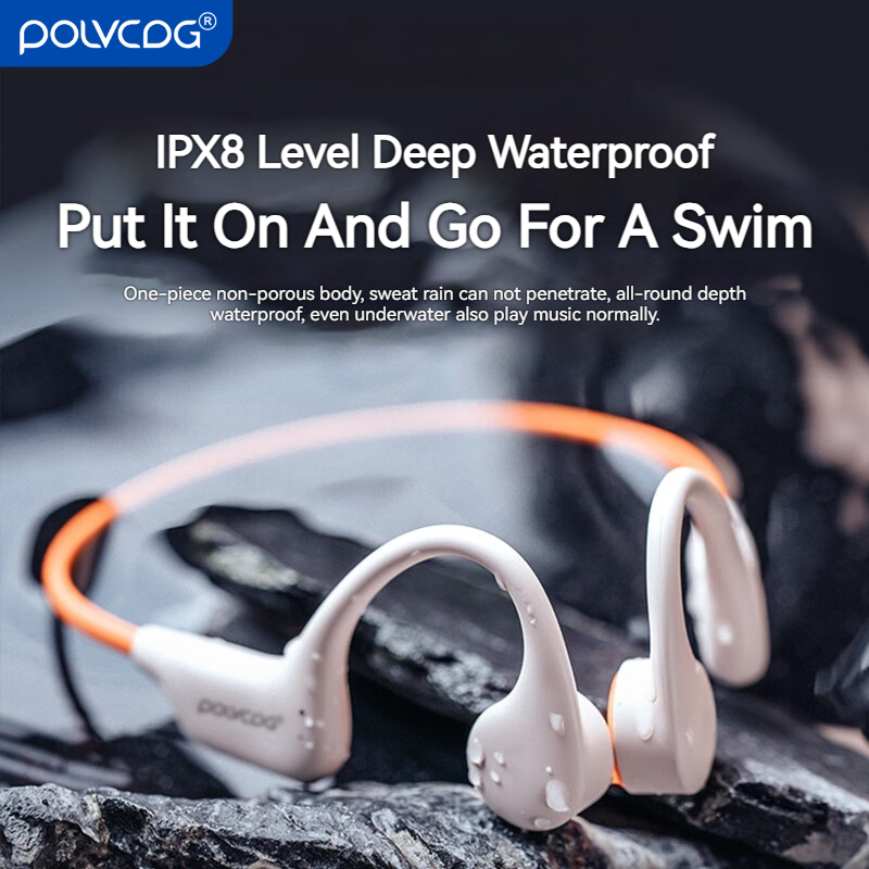 POLVCDG X6 Bone Conduction Headset IPX8 Waterproof Earbuds Wireless Earbuds Bluetooth Earphone Professional Sports Headphones Cycling Headphones Suitable For Outdoor Activities Openrun
