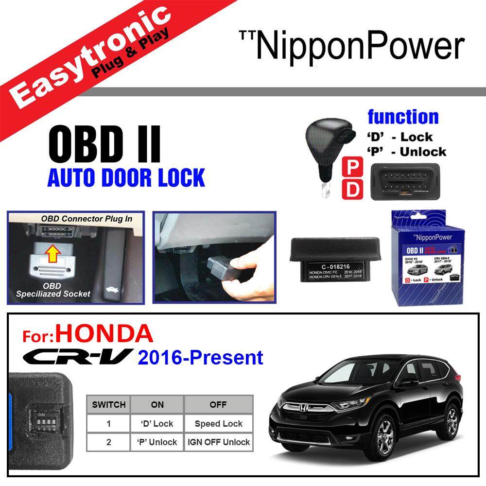 Honda CRV 20162018 [Nippon Power] OBD Auto Door D Lock + Speed Lock