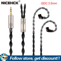 NiceHCK BlackCat สายเคเบิลสำรองสังกะสีโลหะผสมน้ำมันหูฟังไฮไฟ Mmcx/ 0.78Mm/QDC/N5005 2Pin Earbuds Line 3.5/2.5/4.4Mm สายหูฟังสำหรับ BLON BL03 Moondrop KZ ZSN PRO TRN MT1 Xuanwu TANGZU X ชุดหูฟัง N5005 SE535 HBB Wu Heyday WANER SG