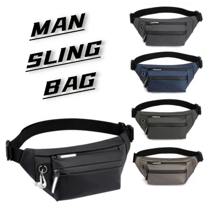 Men Sling Chest Bag Cross-body Bag Waterproof Men Chest Pouch Shoulder Waist Bag Travel Bag (1)