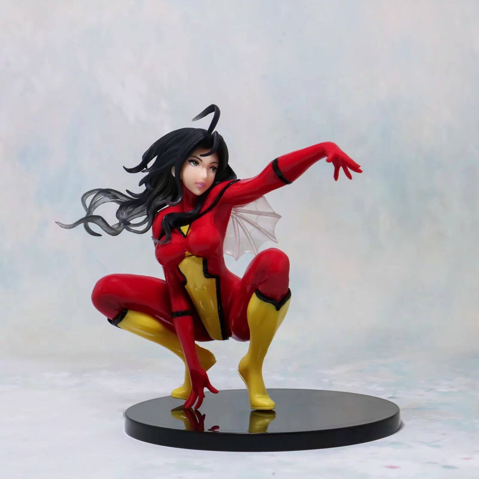 Anime Peripheral Female Spider-Man Spider-Woman Gewen Spider Female Squat  Boxed Hand-Made Model Ornaments | Lazada