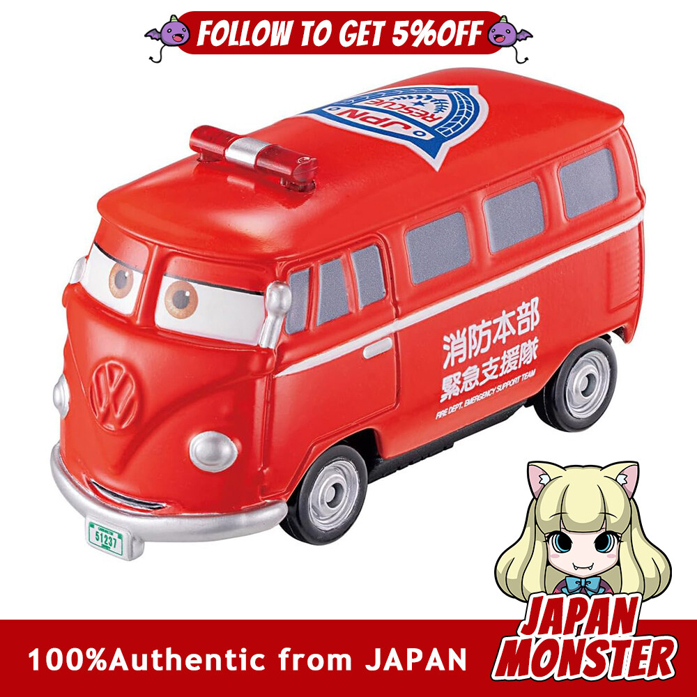 Takara Tomy Disney Cars Tomica C 19 Fillmore Fire Command Vehicle Type Miniature Car Toy Japan
