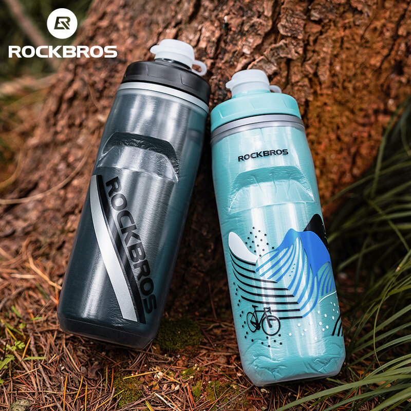 ROCKBROS Bicycle Insulated Water Bottle 620ML 3 Layers Thickened Cycling