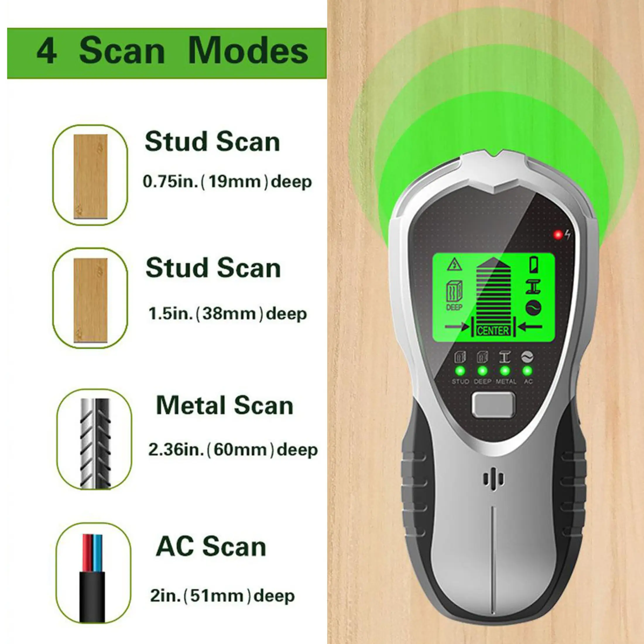 Blesiya Electric Lcd Stud Finder Wall Detector Metal Stud Sensor Locator Finder Lazada Ph