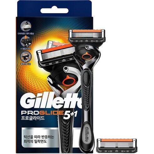 Gillette Proglide 5 Manual Razor Handle 1 + 2 Razor Blades Direct From