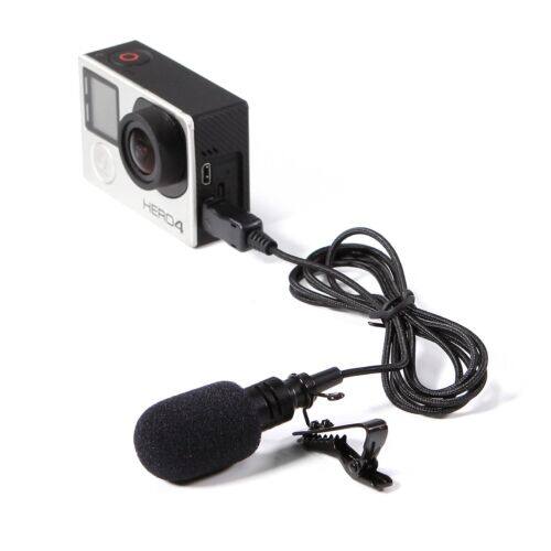 New Flexible Lavalier Mini Microphone for Gopro Hero Camera ราคา 139 บาท*ส่งฟรี