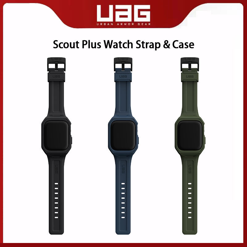 🔥Original UAG Compatible with Apple Watch Band Case 45mm/44mm for iWatch Series 9/8/7/6/SE/5/4 Scout Plus Soft Touch Adjustable Replacement Strap ราคา 397 บาท*ส่งฟรี