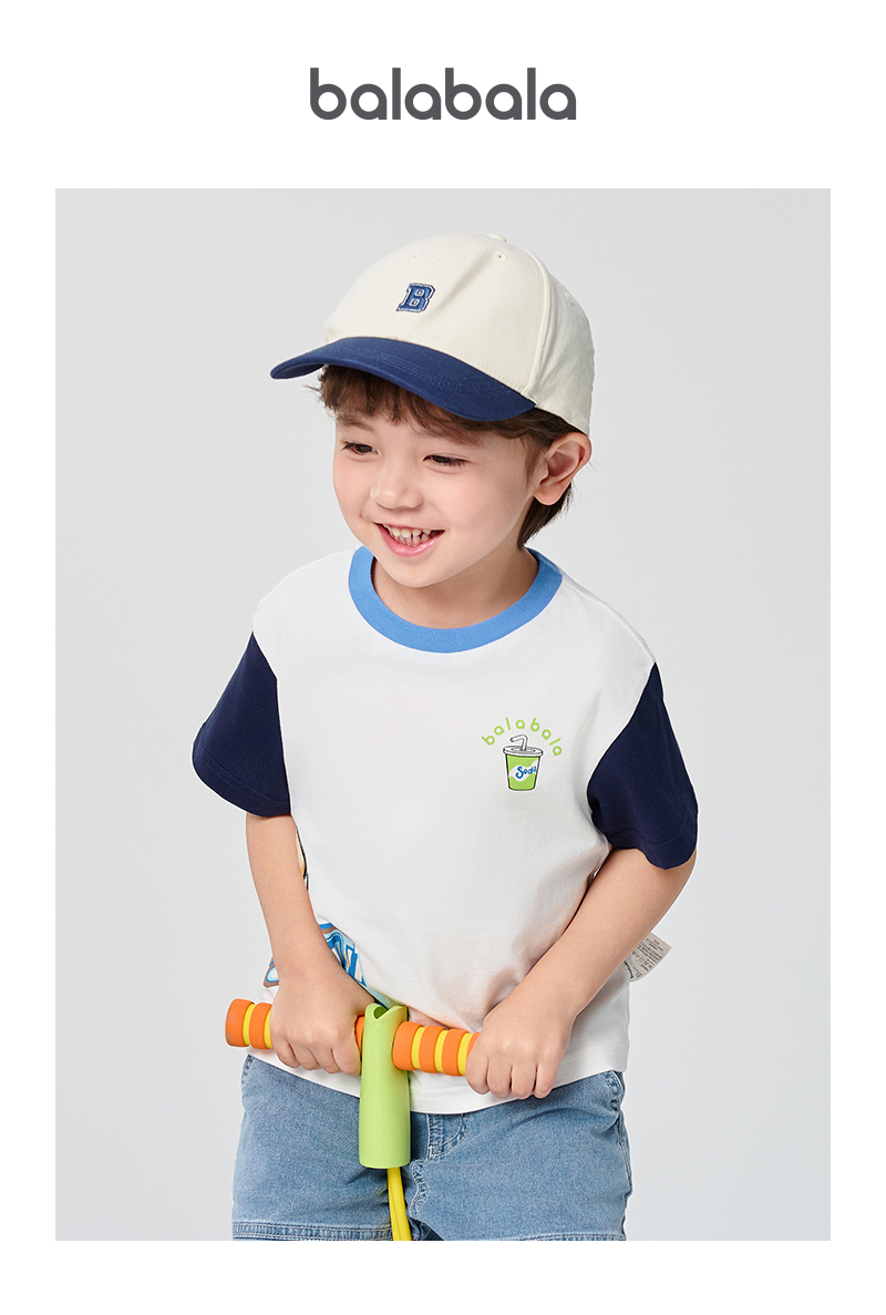 balabala Baby Boy Clothes Kids T Shirt Summer Top Tees Fashion Baby Comfortable · v2