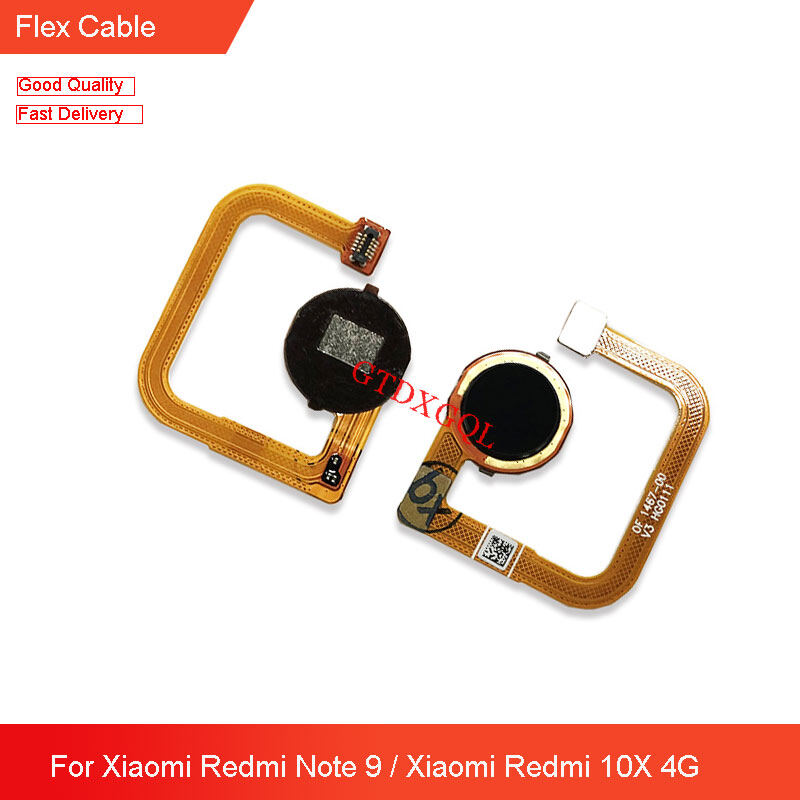 Thay thế cho Xiaomi Redmi Note 9 / Xiaomi redmi 10x4g cảm biến vân tay phím nút home Touch ID Cáp dẻo