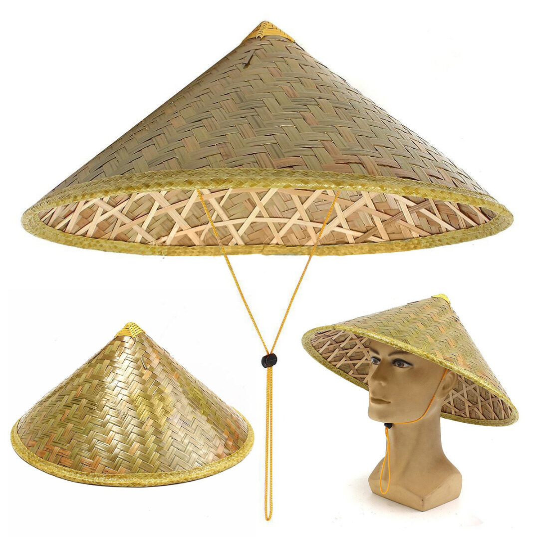 Calido Chinese Oriental Vietnamese Coolie Straw Bamboo Sun Hat Farmer Fishing Rice Hat Lazada PH