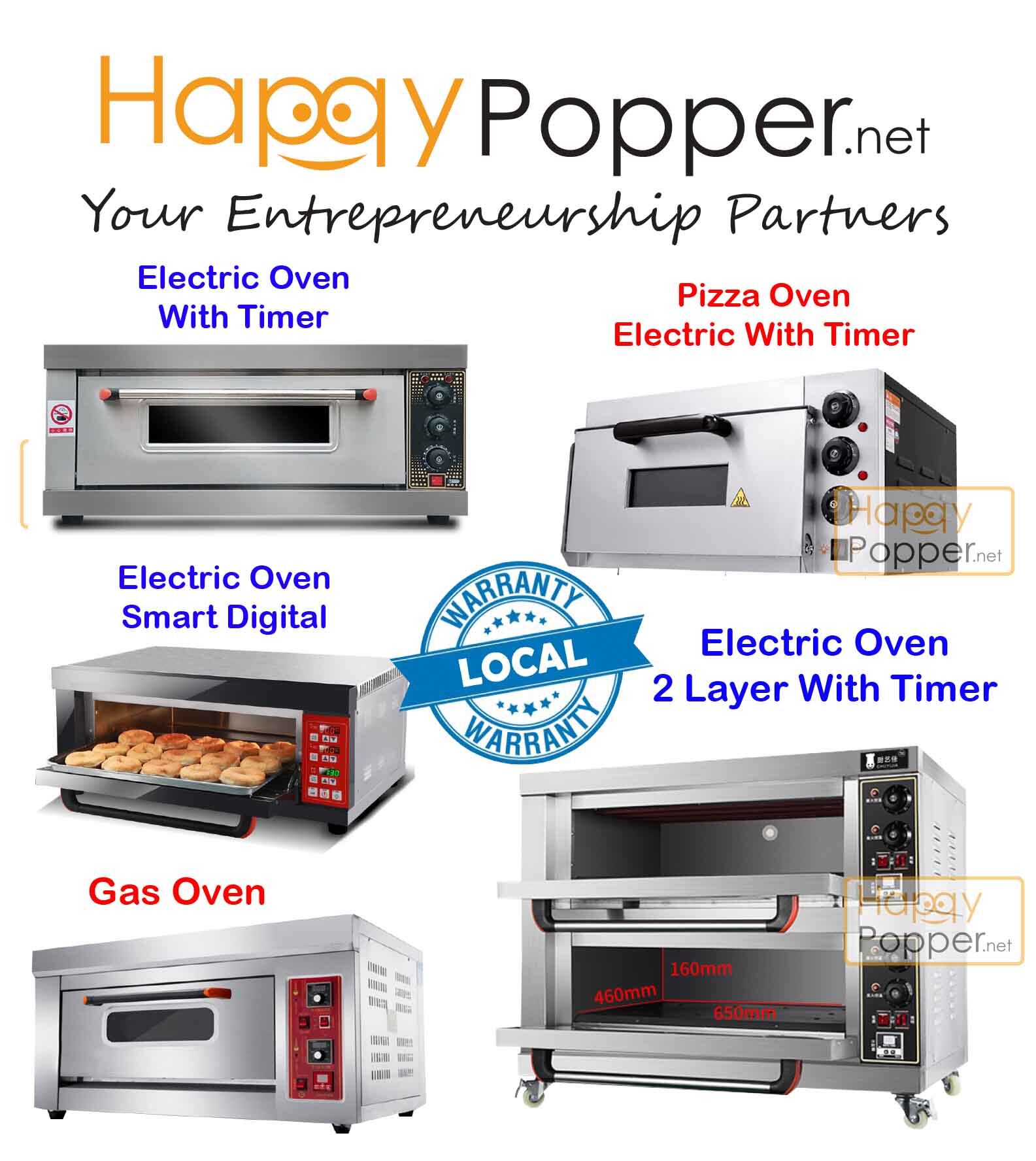 Happypopper commercial oven single double layer digital pizza oven 2
