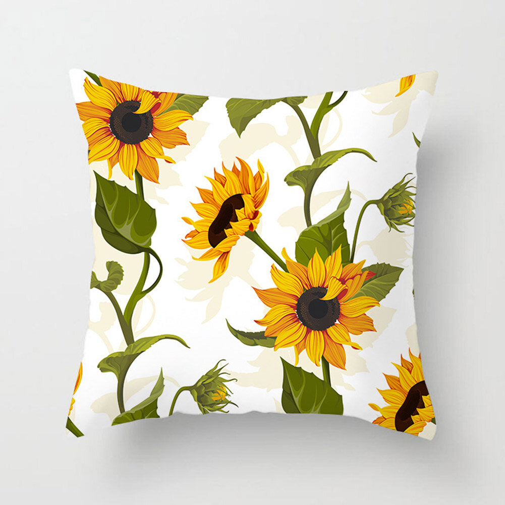 sunflower throw pillows