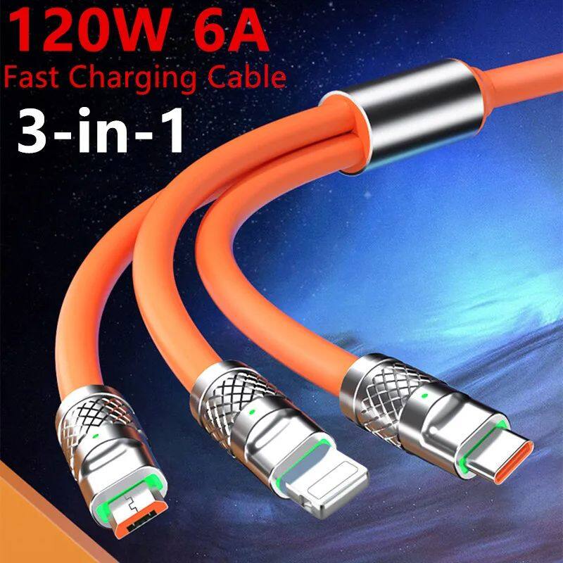Android Cáp sạc nhanh 3 trong 1 cáp sạc sạc nhanh cho dây sạc điện thoại Android cho Android Micro sạc USB Loại C sạc iPhone sạc nhanh Android Bộ sạc sạc nhanh gốc Android sạc nhanh Loại C Dây sạc nhanh gốc