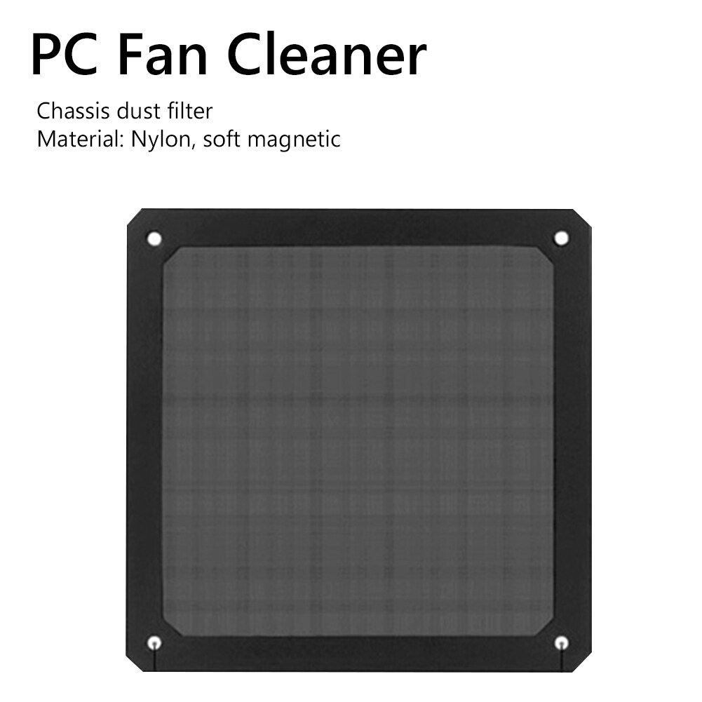 PC Black Dustproof Mesh Cover Net Guard Magnetic Dust Filter for Computer Case Fan 