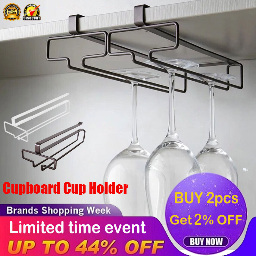 ⭐️【Chất lượng cao+Có sẵn hàng ⭐️Giá Để Ly Rượu Vang Kệ Đựng Đồ Có Chân Treo Tường Đảo Ngược Giá Sắp Xếp Dưới Tủ Không Cần Đục Lỗ Giá Để Ráo Nước Dụng Cụ Nhà Bếp