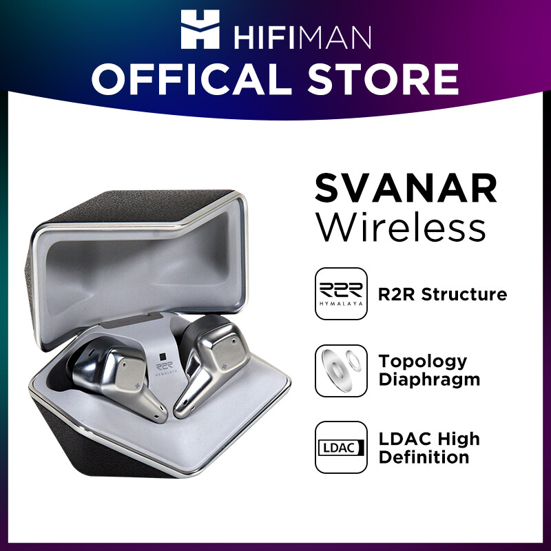 HIFIMAN SVANAR Wireless Noise Cancelling Bluetooth in-Ear Hi-Fi Earphones with Hymalaya DAC, Topology Diaphragm Driver, IPX5 Water/Sweat Resistant, Wireless Charging, Built-in Mic for Audiophiles ราคา 13,876 บาท*ส่งฟรี