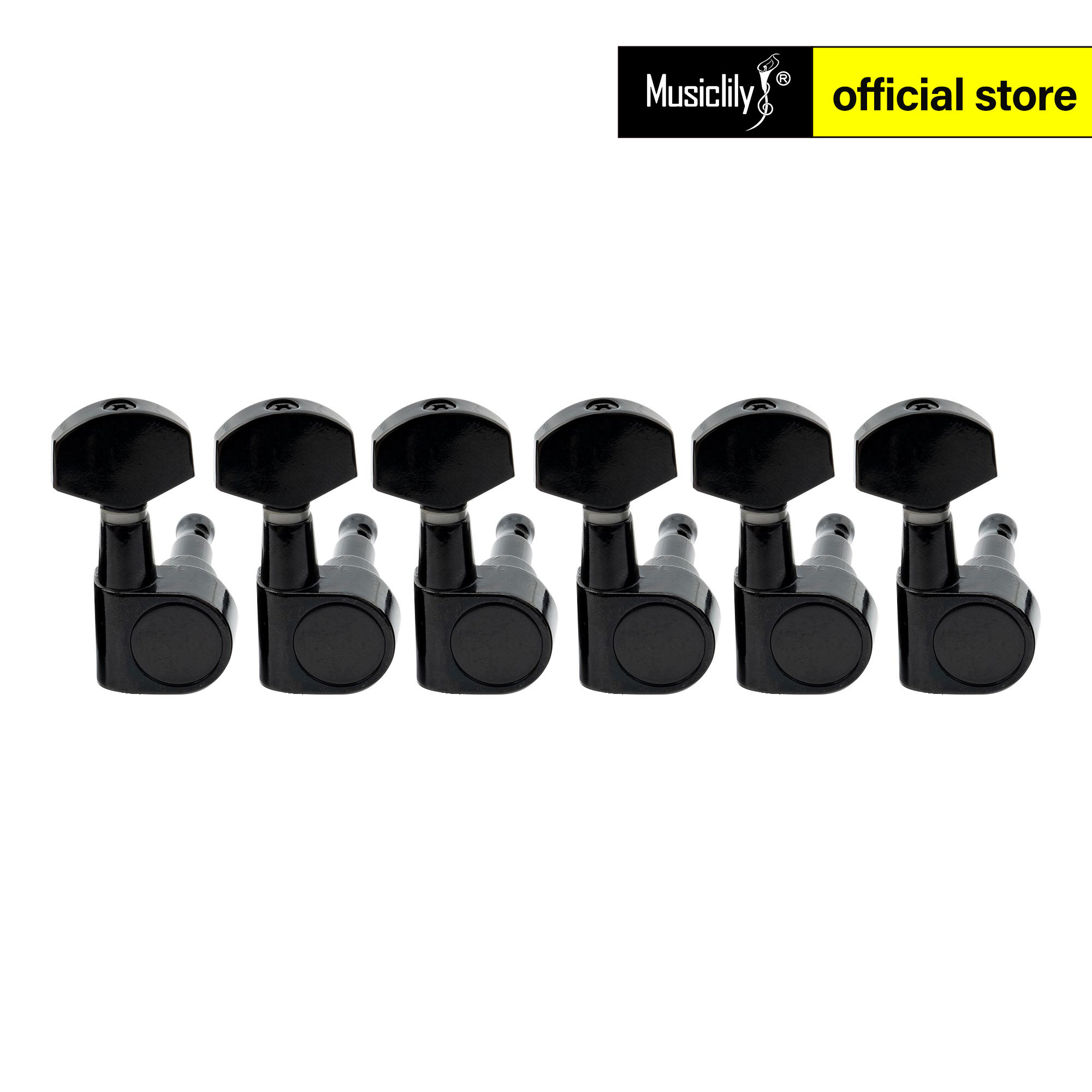 Musiclily Pro 6 Trong Dòng Kín Pin Kép Bộ hiệu chỉnh dây đàn guitar chốt vặn điều chỉnh dây đàn Phím đầu máy Thiết Lập Cho Squier Strat