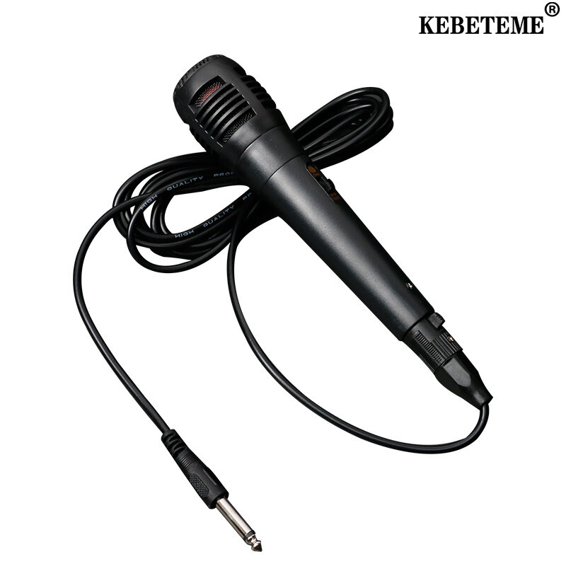 Kebememe Micro có dây chuyên nghiệp Vocal mic với 3.5mm 6.35mm cáp mini âm thanh nổi di động Micro phòng thu